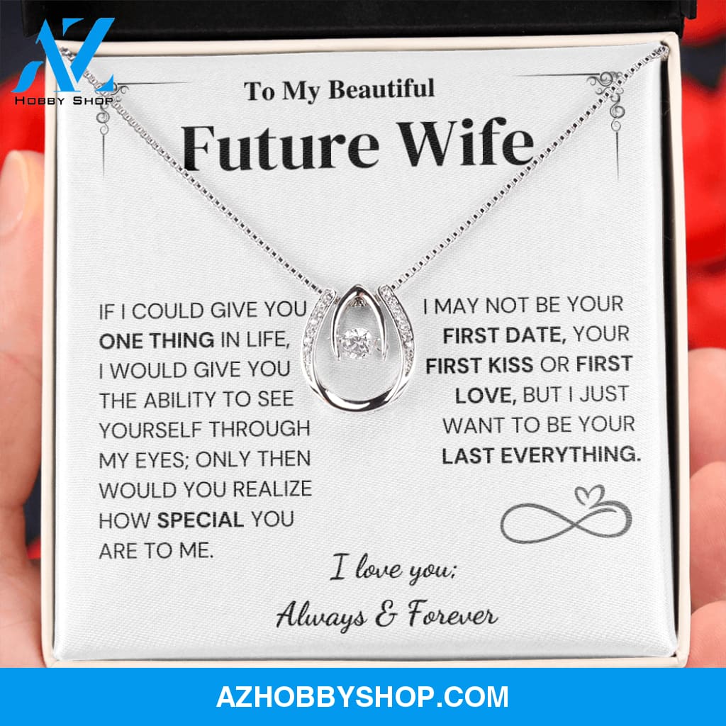 Special - Future Wife Gift - Horseshoe Silver Necklace