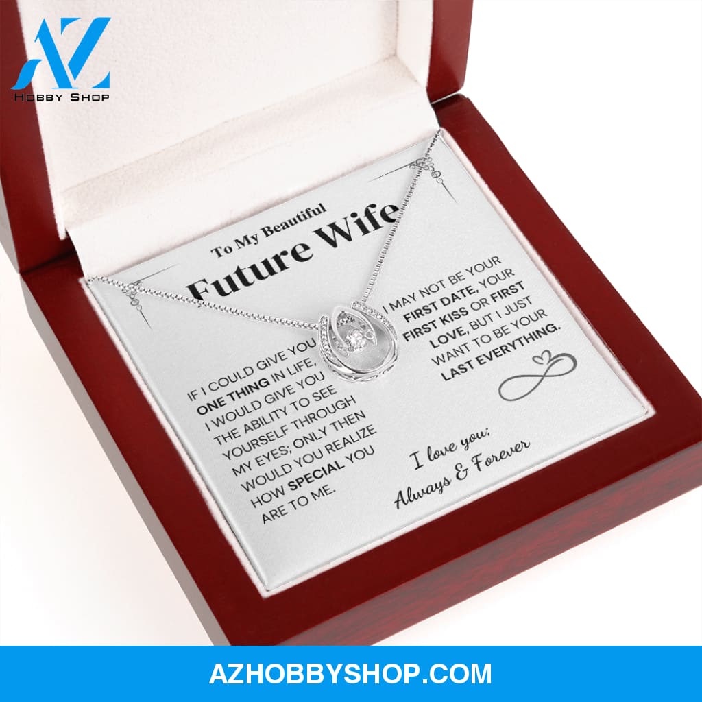 Special - Future Wife Gift - Horseshoe Silver Necklace