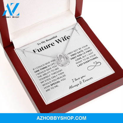 Special - Future Wife Gift - Horseshoe Silver Necklace