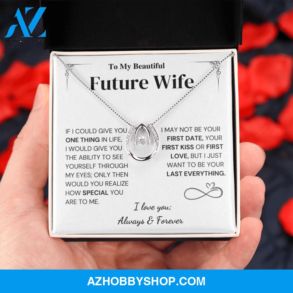 Special - Future Wife Gift - Horseshoe Silver Necklace