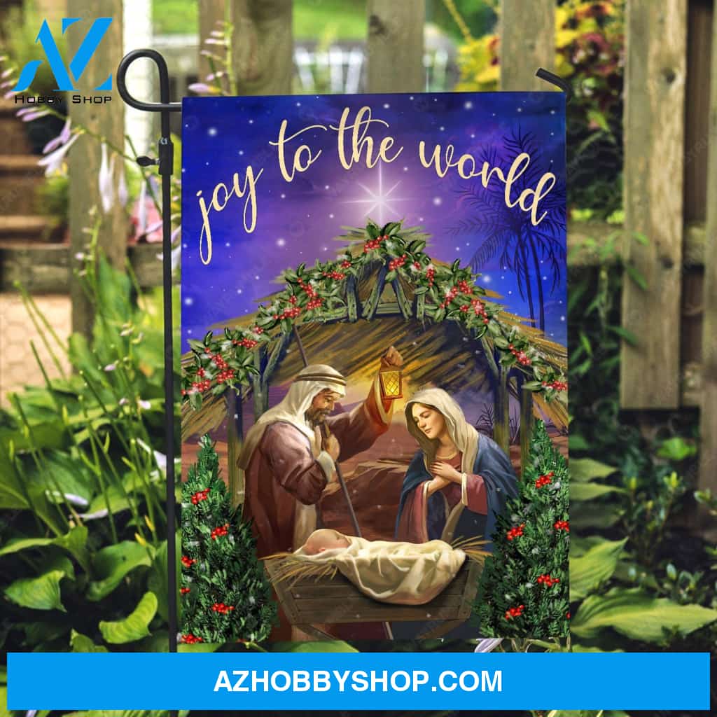 Star of Bethlehem, Birth of Jesus, Cranberry tree, Joy to the world - Jesus Flag