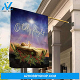 Star of Bethlehem, Shining cross, Cranberry drawing, Jesus born in manger, O Holy Night - Jesus Flag