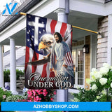 Strong bird, The cross, One nation under God- Jesus Flag