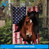 Stunning horse artwork, Beautiful US flag - Jesus Flag