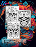 Sugar Skulls 30 Pages Printable Coloring Book