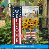 Sunflower drawing, Unique boots, Green meadow land, Welcome - Jesus Flag