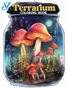 Terrarium 30 Pages Printable Coloring Book