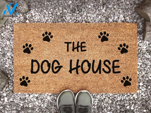 The Dog House Paw Print Doormat - Animal Lover Gift