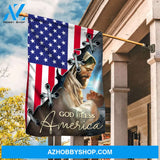 The life of Jesus, Pray for healing, Amazing Us flag, God bless America - Jesus Flag