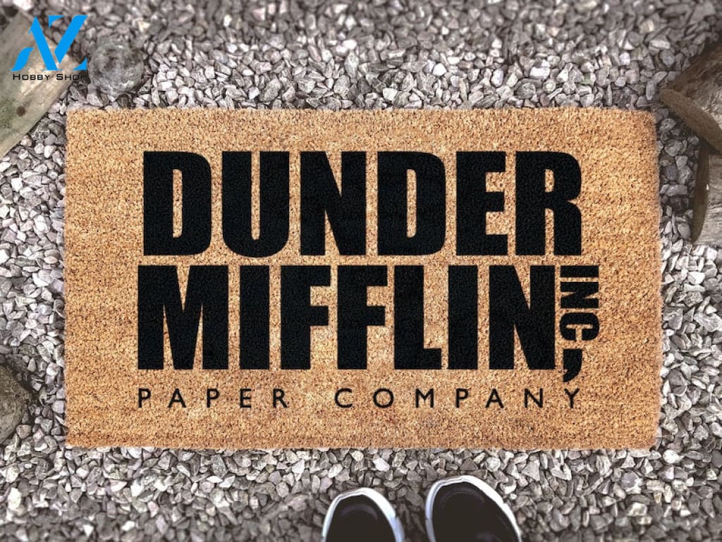 The Office Welcome Mat - Dunder Mifflin Paper Company - Funny Welcome Doormat - The Office Quote - The Office Gift - TV