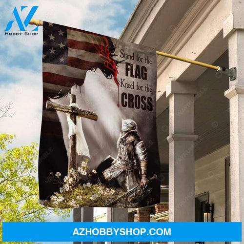 The warrior, Easter cross, Crown of thorn, Jesus drawing, Stand for the flag - Jesus Flag