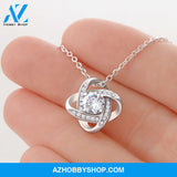 To My Amazing Granddaughter " You are the beat of my heart " Love Grandma Love Knot Necklace