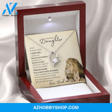 To My Badass Daughter from Dad (Lion Card) - Forever Love Necklace