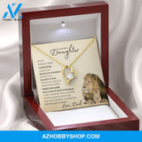 To My Badass Daughter from Dad (Lion Card) - Forever Love Necklace