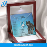 To My Badass Daughter From Dad (Wolf) - Forever Love Necklace
