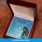 To My Badass Daughter From Dad (Wolf) - Forever Love Necklace