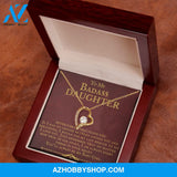 To My Badass Daughter You'll Always Be My Baby Girl Forever Love Necklace