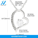 To My Badass Daughter You'll Always Be My Baby Girl Forever Love Necklace