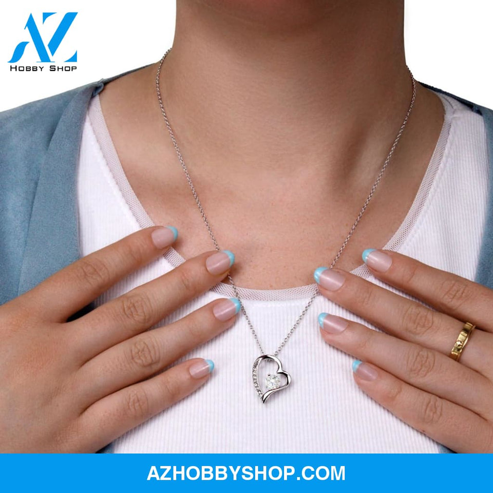 To My Badass Daughter You'll Always Be My Baby Girl Forever Love Necklace