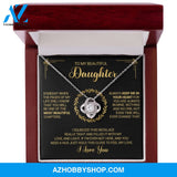 To My Beautiful Daughter - Always Keep Me In Your Heart - Love Knot Necklace