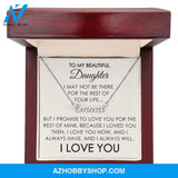 To My Beautiful Daughter - Personalized Necklace - I Love You