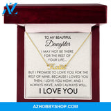 To My Beautiful Daughter - Personalized Necklace - I Love You