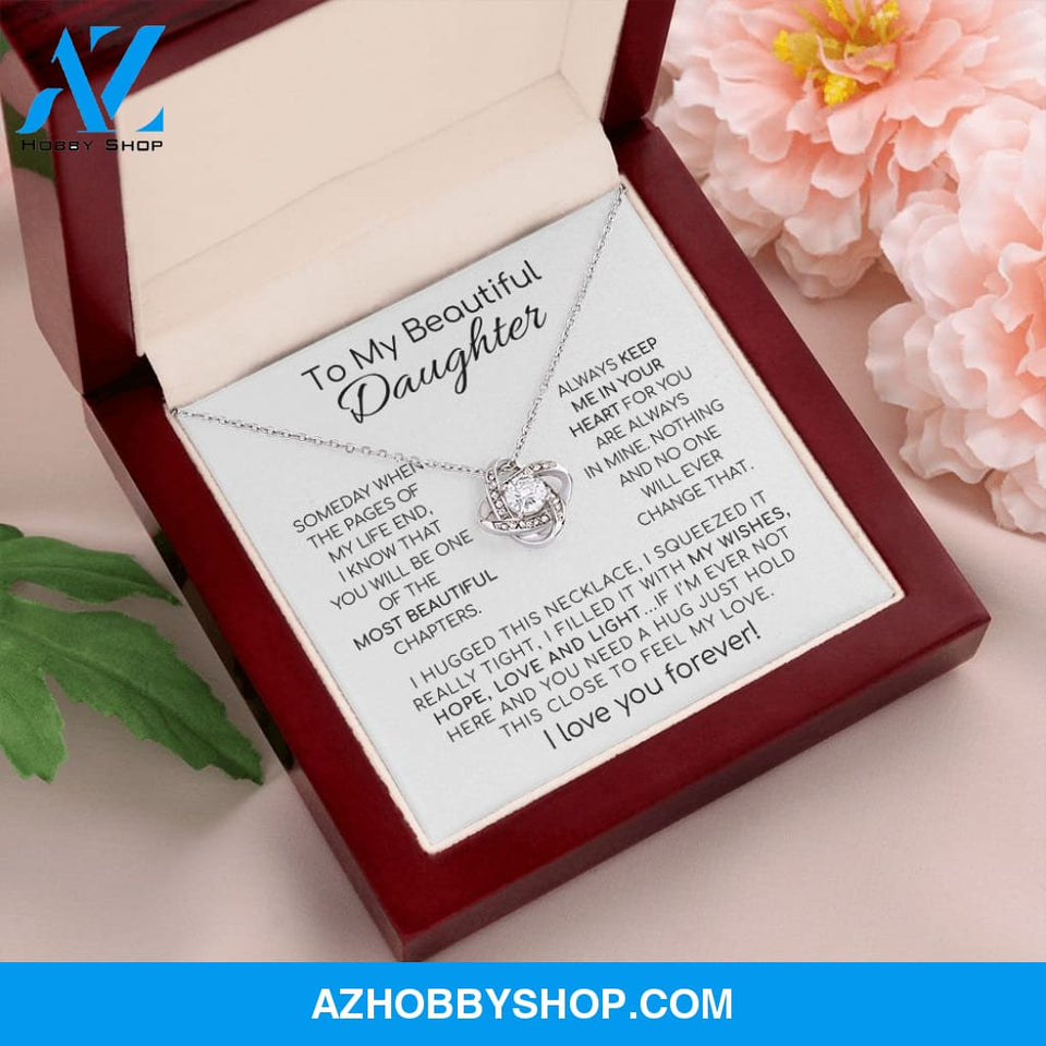 To My Beautiful Daughter | The Most Beautiful Chapters | Love Knot Necklace