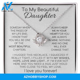 To My Beautiful Daughter | The Most Beautiful Chapters | Love Knot Necklace