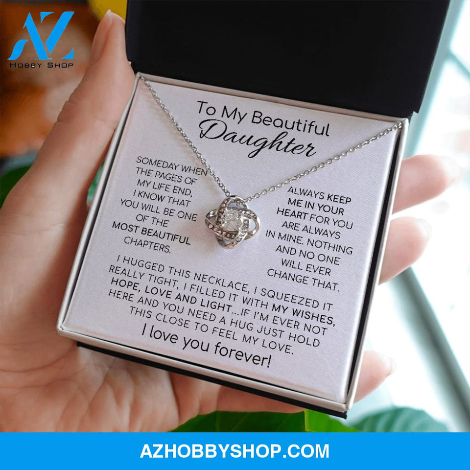 To My Beautiful Daughter | The Most Beautiful Chapters | Love Knot Necklace