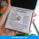 To My Beautiful Daughter | The Most Beautiful Chapters | Love Knot Necklace