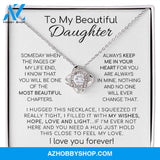 To My Beautiful Daughter | The Most Beautiful Chapters | Love Knot Necklace