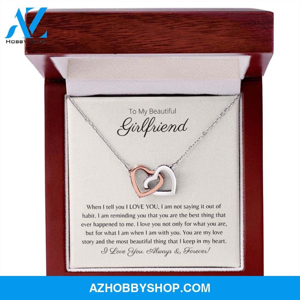 To My Beautiful Girlfriend - My Love Story - Interlocking Necklace