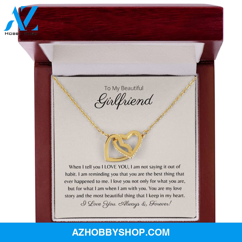To My Beautiful Girlfriend - My Love Story - Interlocking Necklace