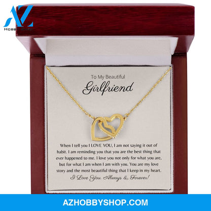 To My Beautiful Girlfriend - My Love Story - Interlocking Necklace