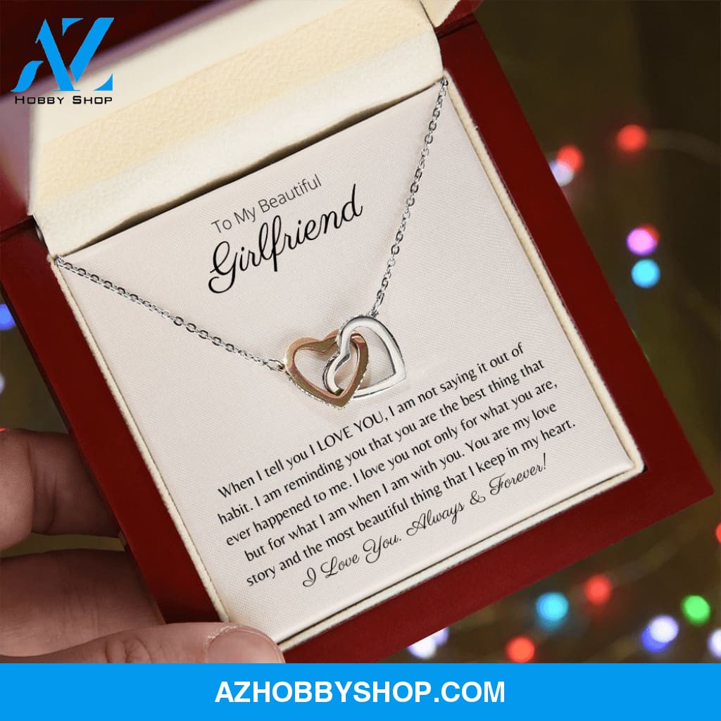 To My Beautiful Girlfriend - My Love Story - Interlocking Necklace