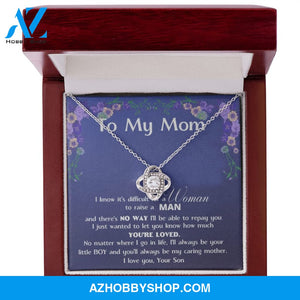 To My Beautiful Mom, Mother Day Gift From Son, Silver