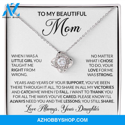 To My Beautiful Mom - When I Was A Little Girl You Taught Me Right From Wrong