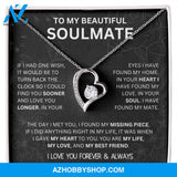 To My Beautiful Soulmate | I Have Found My Mate | Black Version | Forever Love Necklace