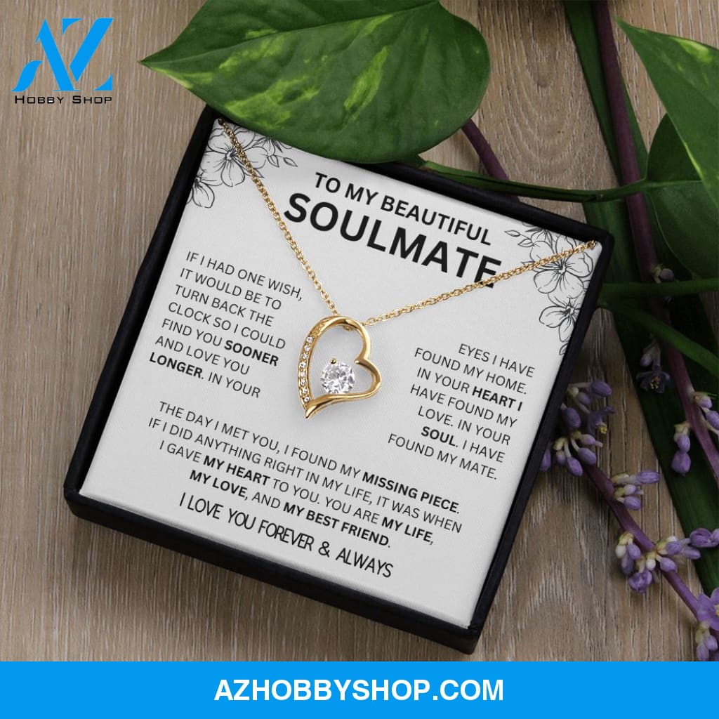 To My Beautiful Soulmate | I Have Found My Mate | Forever Love Necklace