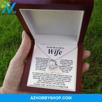 To My Beautiful Wife - Personalizable Necklace Gift Set