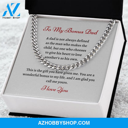 To My Bonus Dad | Cuban Link | Wonderful Bonus |