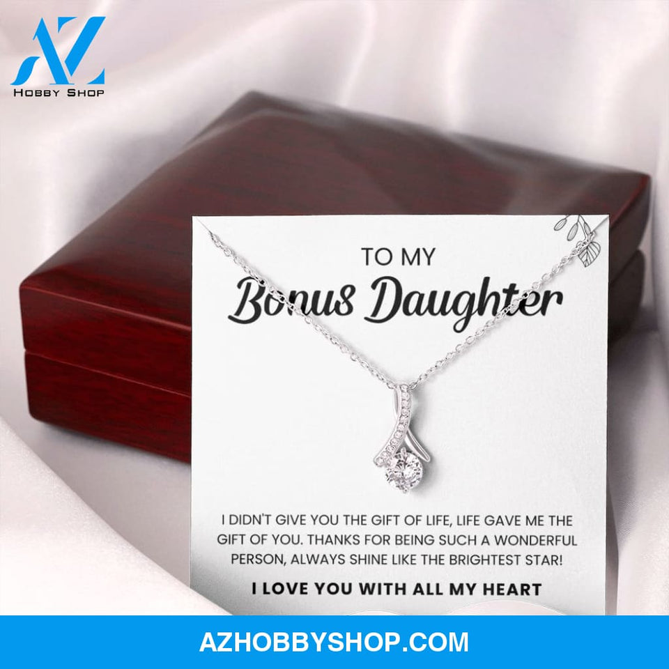 To My Bonus Daughter | Shine Like The Brightest Star | Necklace