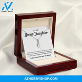 To My Bonus Daughter | Shine Like The Brightest Star | Silver Necklace