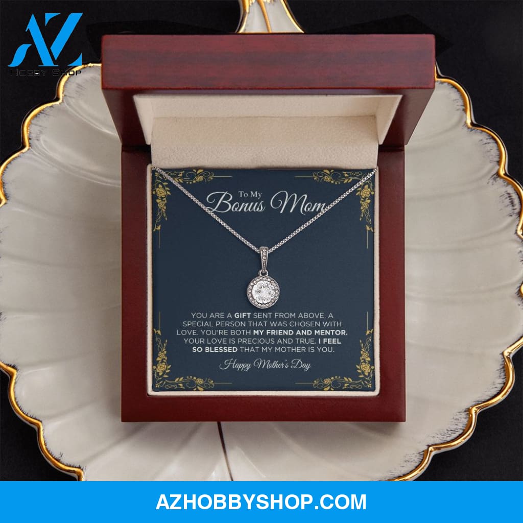 To My Bonus Mom - Happy Mother's Day - Eternal Hope Silver Necklace