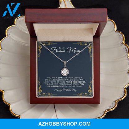To My Bonus Mom - Happy Mother's Day - Eternal Hope Silver Necklace