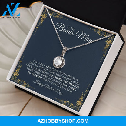 To My Bonus Mom - Happy Mother's Day - Eternal Hope Silver Necklace