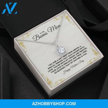 To My Bonus Mom - Happy Mother's Day - Eternal Hope Silver Necklace