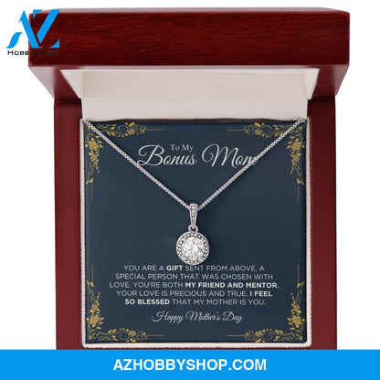 To My Bonus Mom - Happy Mother's Day - Eternal Hope Silver Necklace
