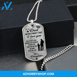 To My DAD - Graphical Dog Tag & Ball chain (steel)