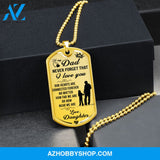 To My DAD - Graphical Dog Tag & Ball chain (steel)